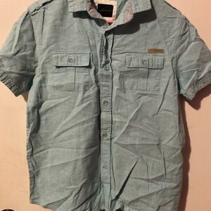 Sean John Light Blue boys Button Down Shirt size XL